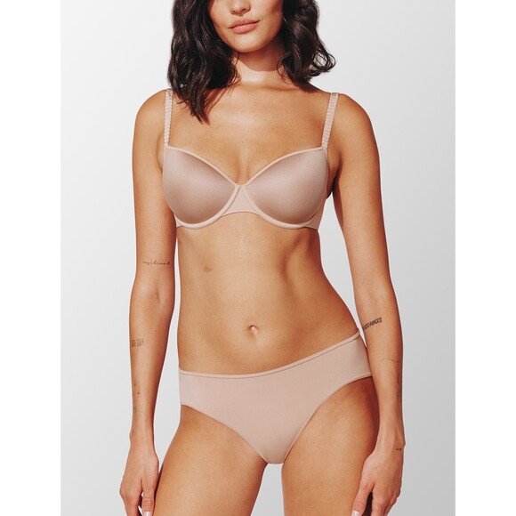 Thirdlove Womens Beige Nude 24/7 Classic T-Shirt Bra 40C - Picture 1 of 11